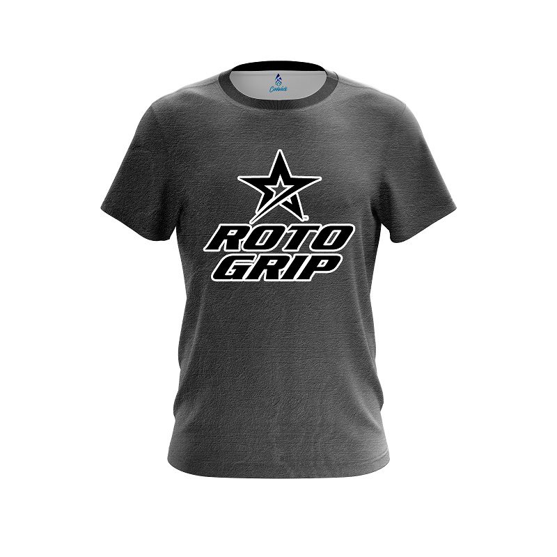 Roto Grip Black Grunge Canvas CoolWick Bowling Jersey