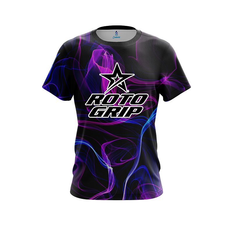 Roto Grip Blue Purple Smoke CoolWick Bowling Jersey