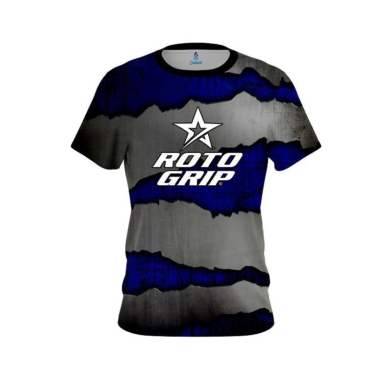 Roto Grip Blue Rigid Steel CoolWick Bowling Jersey