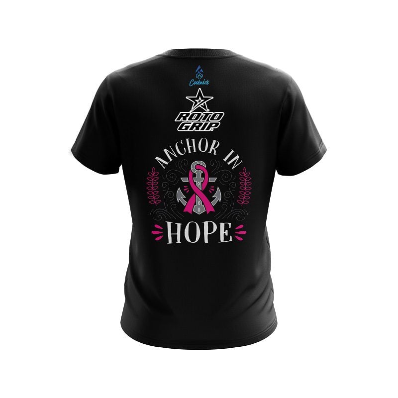 Roto Grip Breast Cancer Anchor Fighter CoolWick Bowling Jersey - Image 2