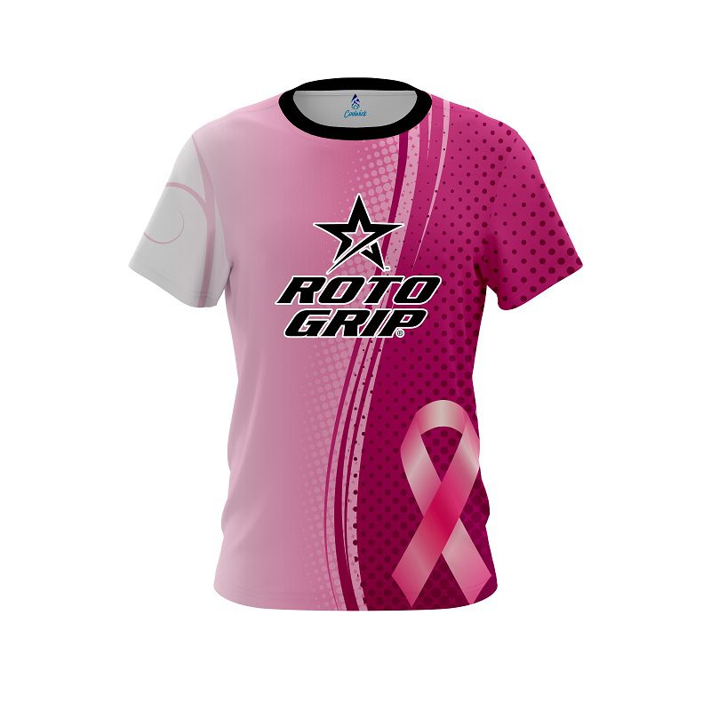 Roto Grip Breast Cancer Pink Swirls CoolWick Bowling Jersey