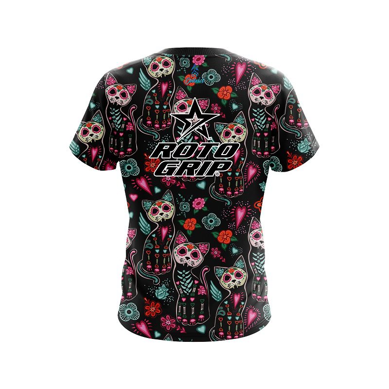 Roto Grip Day Of The Dead Cats CoolWick Bowling Jersey - Image 2