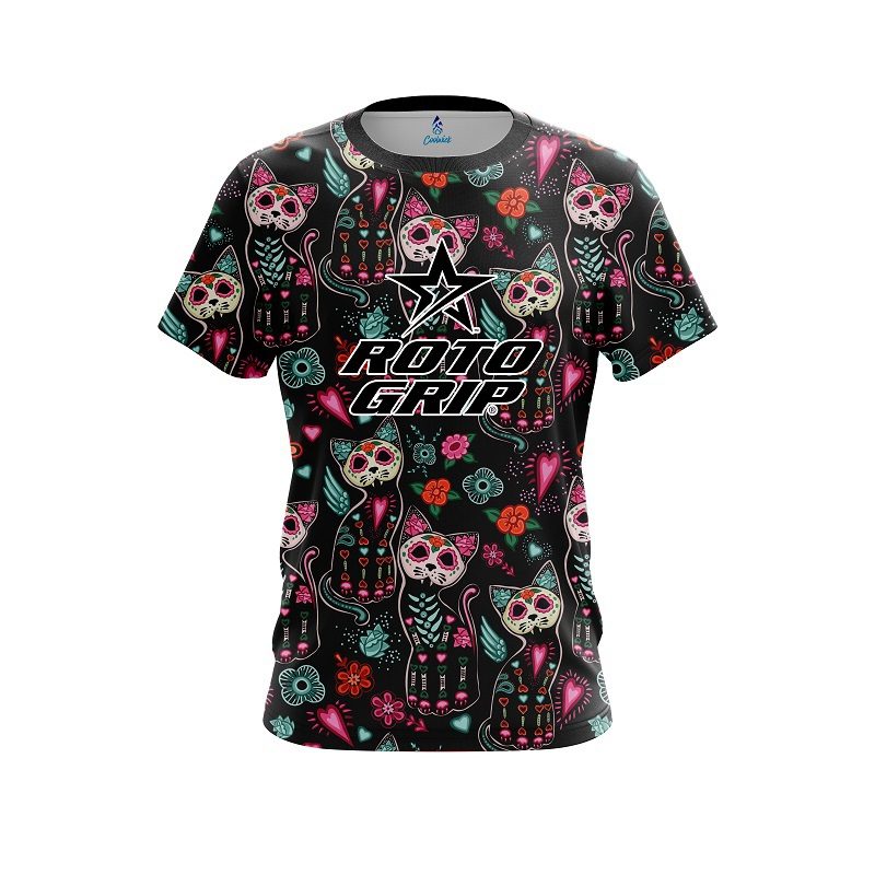 Roto Grip Day Of The Dead Cats CoolWick Bowling Jersey