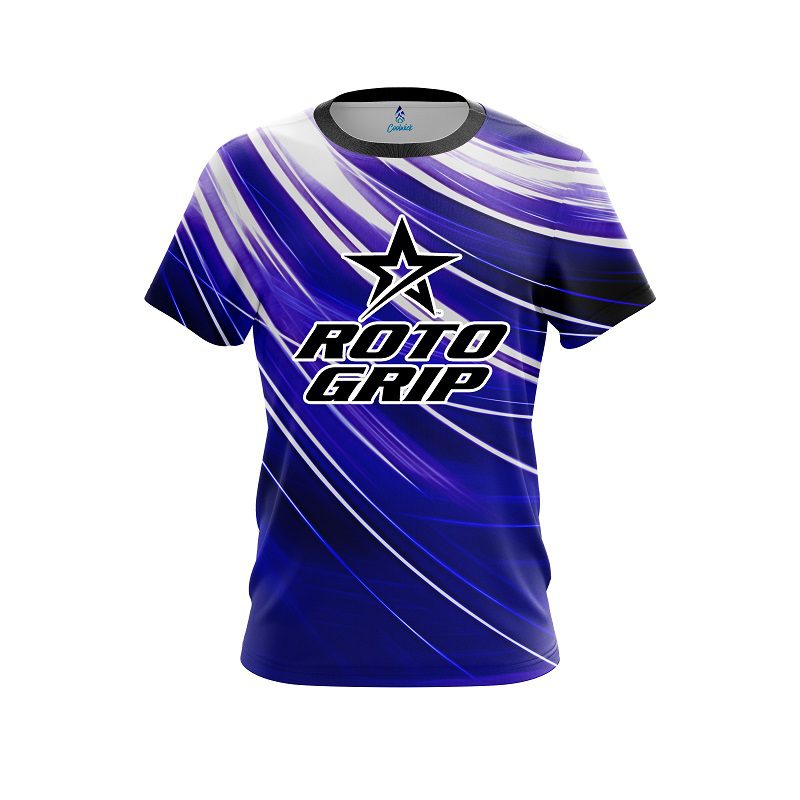 Roto Grip Deep Blue Stripes CoolWick Bowling Jersey