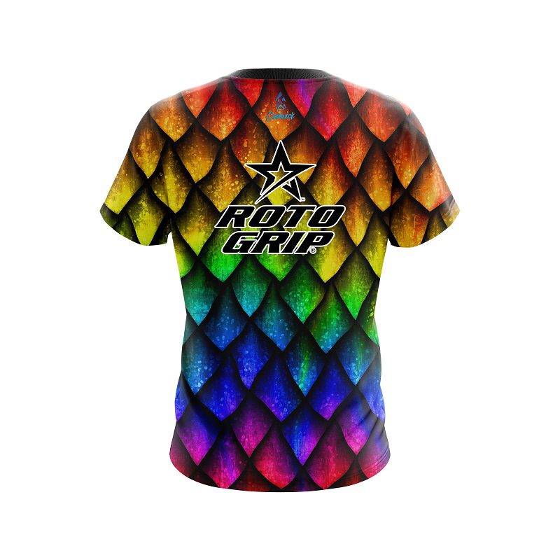 Roto Grip Colorful Dragon Scales CoolWick Bowling Jersey - Image 2