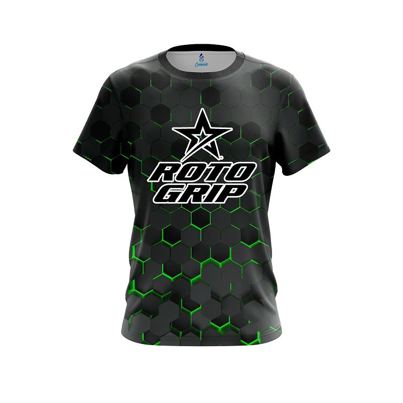 Roto Grip Green Honeycomb Fusion CoolWick Bowling Jersey