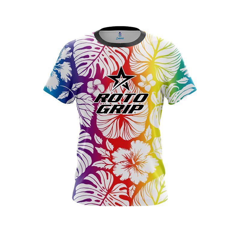 Roto Grip Hawaiian Tropical Leafs CoolWick Bowling Jersey