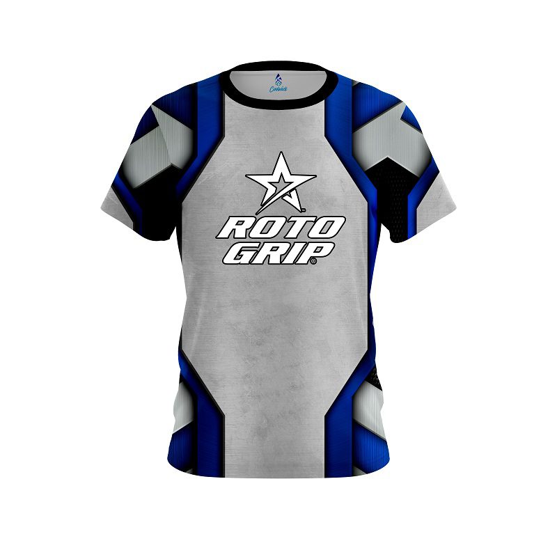 Roto Grip Iron Blue CoolWick Bowling Jersey