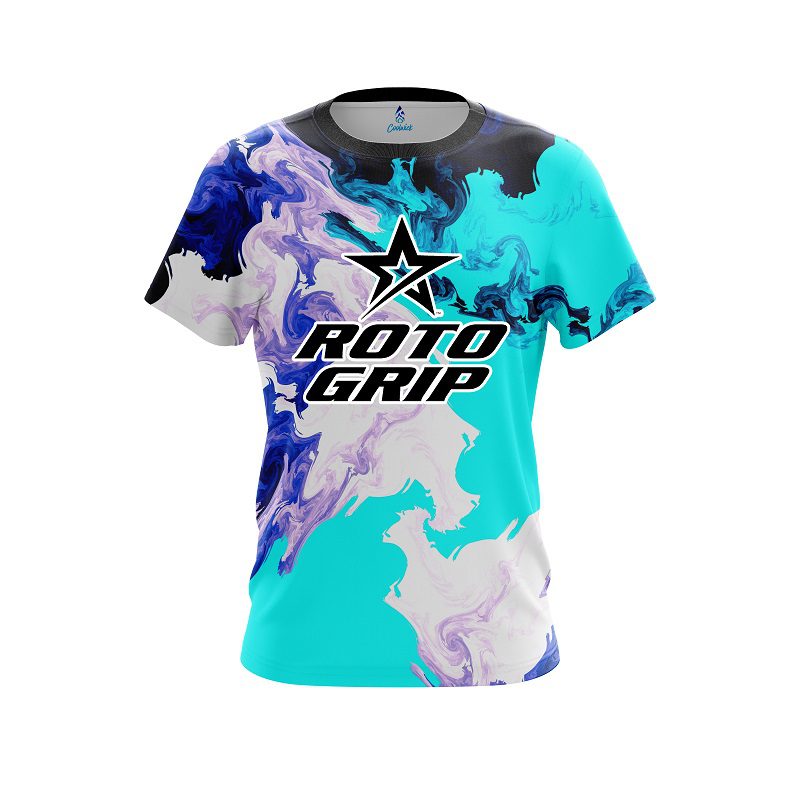 Roto Grip Liquid Marble Purple And Blue CoolWick Bowling Jersey