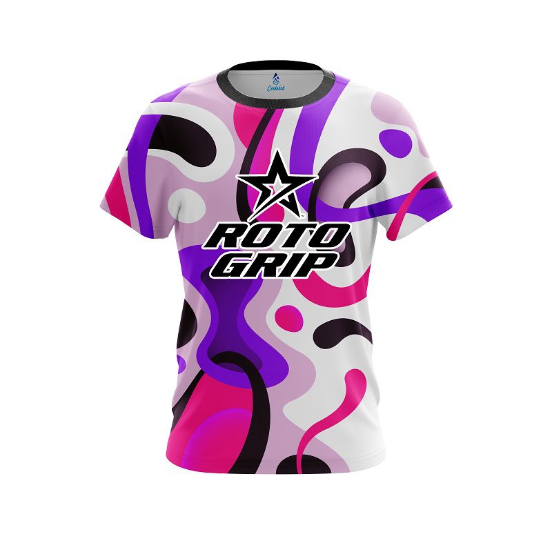 Roto Grip Modern Art Purple CoolWick Bowling Jersey
