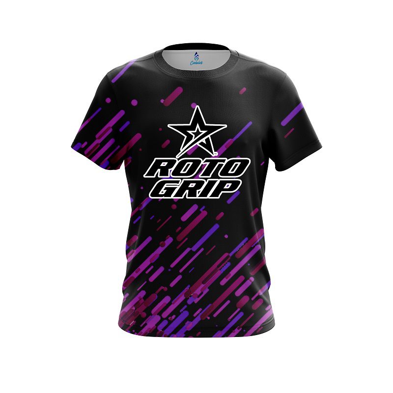 Roto Grip Modern Purple Stripe CoolWick Bowling Jersey