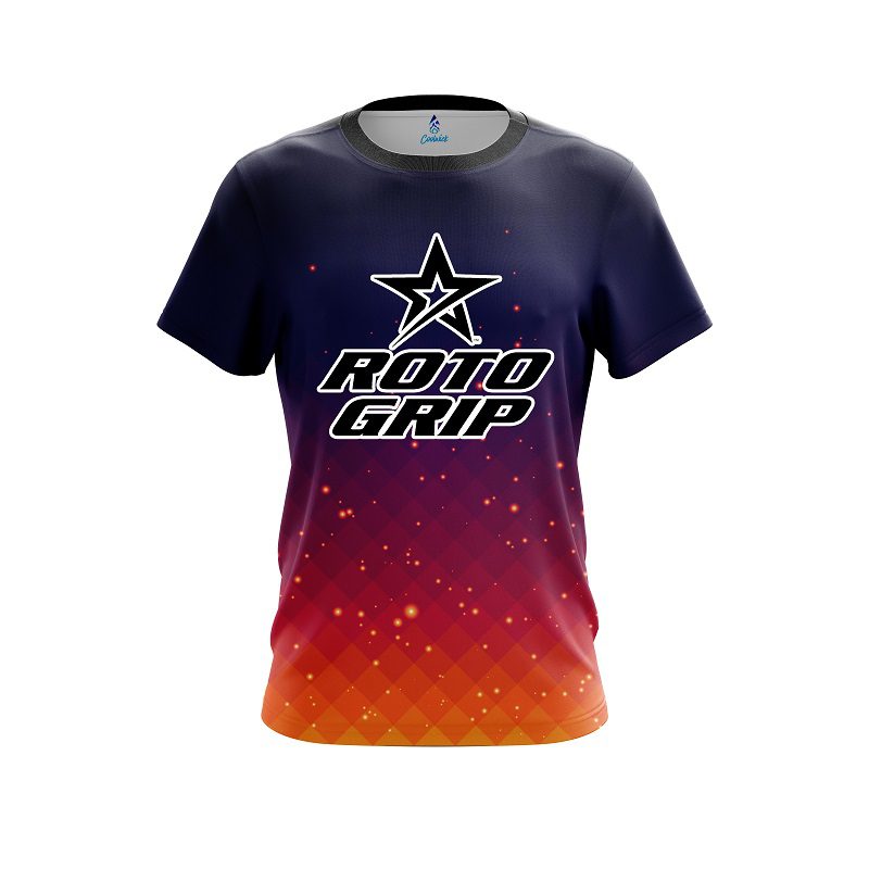 Roto Grip Orange And Pink Fire Sparks CoolWick Bowling Jersey