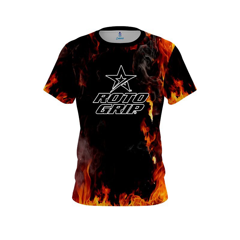 Roto Grip Orange Flame CoolWick Bowling Jersey