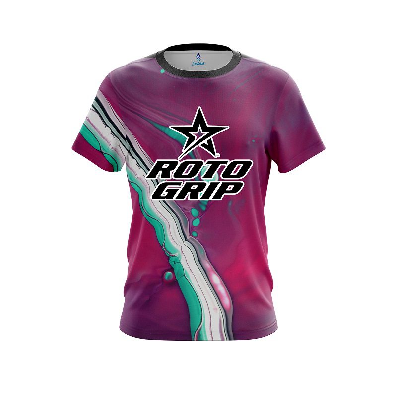 Roto Grip Pink And Green Liquid CoolWick Bowling Jersey