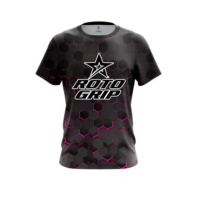 Roto Grip Pink Honeycomb Fusion CoolWick Bowling Jersey
