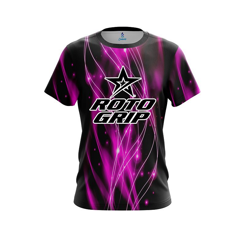 Roto Grip Pink Spiral Waves CoolWick Bowling Jersey