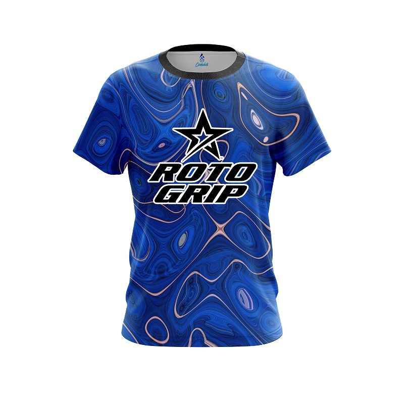 Roto Grip Psychedelic Blue Flow CoolWick Bowling Jersey