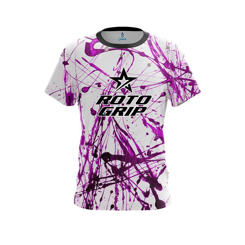 Roto Grip Purple Paint Splash CoolWick Bowling Jersey