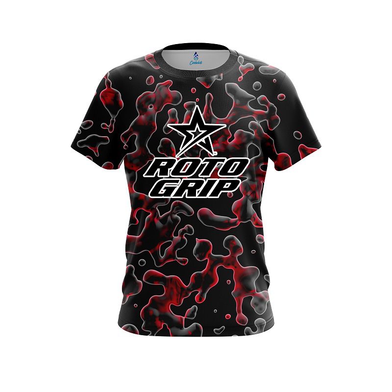 Roto Grip Red Flowing Fluid CoolWick Bowling Jersey