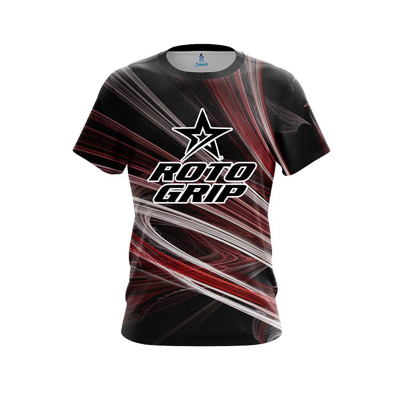 Roto Grip Red Motion Swirl CoolWick Bowling Jersey