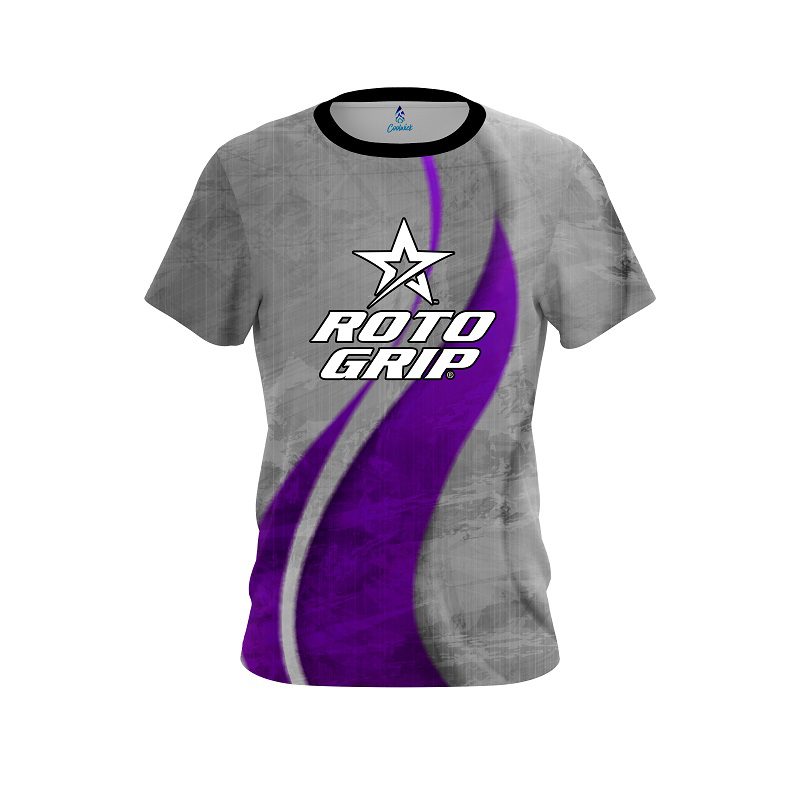 Roto Grip Rough Edges Purple CoolWick Bowling Jersey