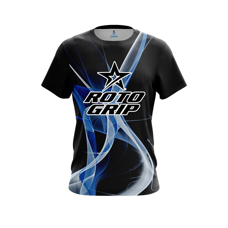 Roto Grip Smokey Blue Wave CoolWick Bowling Jersey