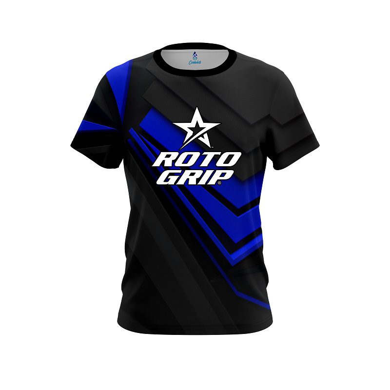 Roto Grip Steaming Dynamic Blue CoolWick Bowling Jersey