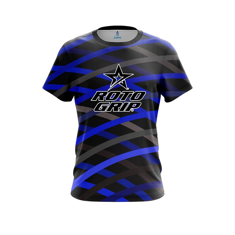 Roto Grip Turmoil Blue CoolWick Bowling Jersey