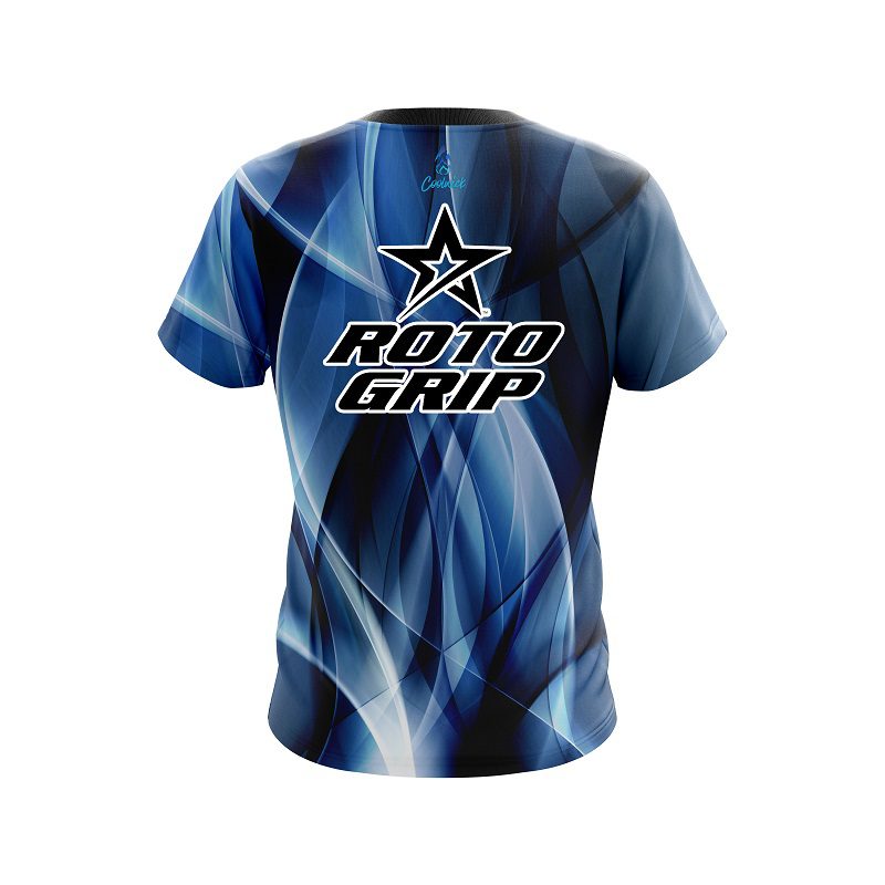 Roto Grip Wavy Blue Swirl   CoolWick Bowling Jersey - Image 2