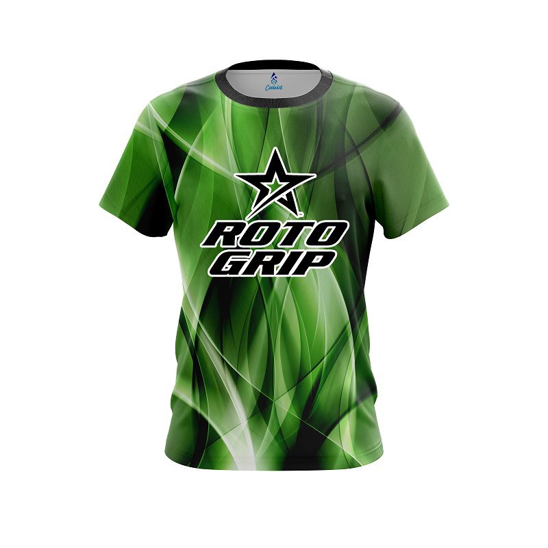 Roto Grip Wavy Green Swirl  CoolWick Bowling Jersey