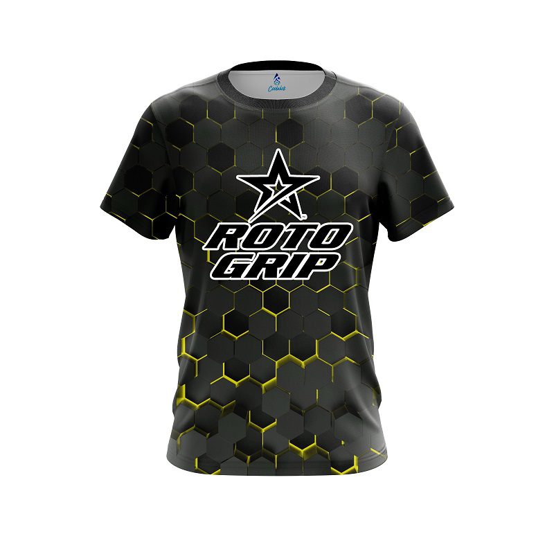Roto Grip Yellow Honeycomb Fusion CoolWick Bowling Jersey