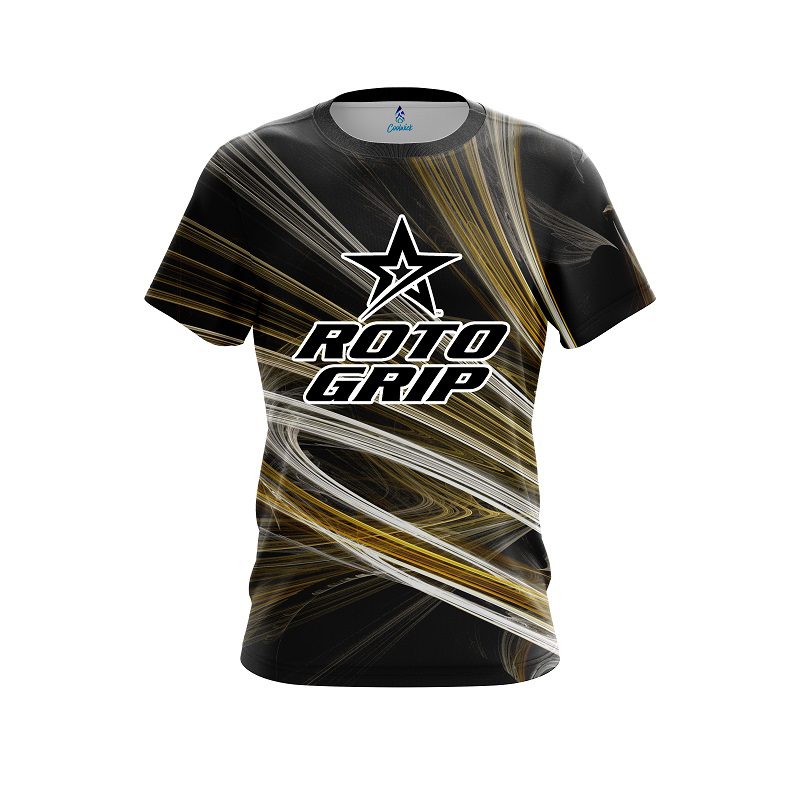 Roto Grip Yellow Motion Swirl CoolWick Bowling Jersey