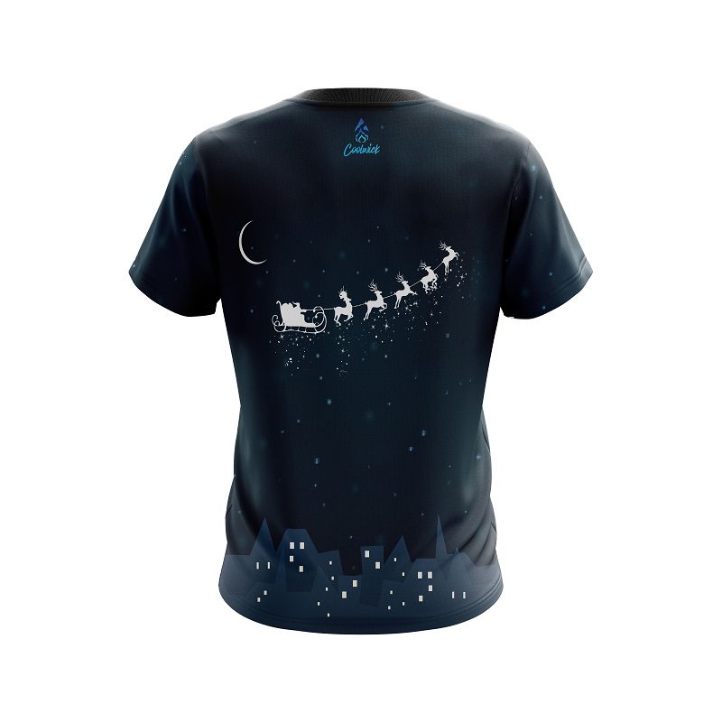Plain Santa Express CoolWick Bowling Jersey - Image 2