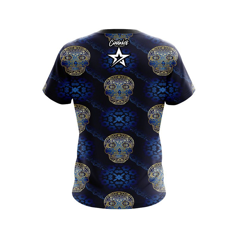 Roto Grip Schlem Golden Skull Coolwick CoolWick Bowling Jersey - Image 2