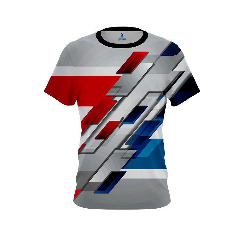 Plain Silver Swift CoolWick Bowling Jersey