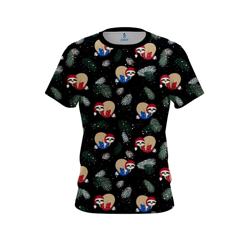 Plain Sloths Christmas Time CoolWick Bowling Jersey