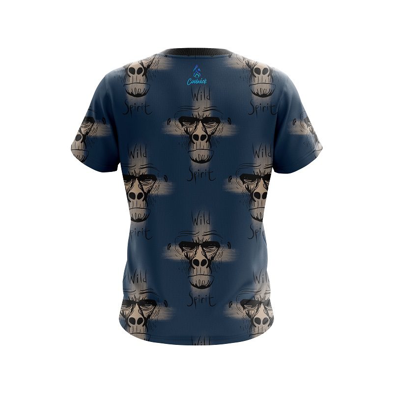 Plain Wild Spirit Monkey CoolWick Bowling Jersey - Image 2