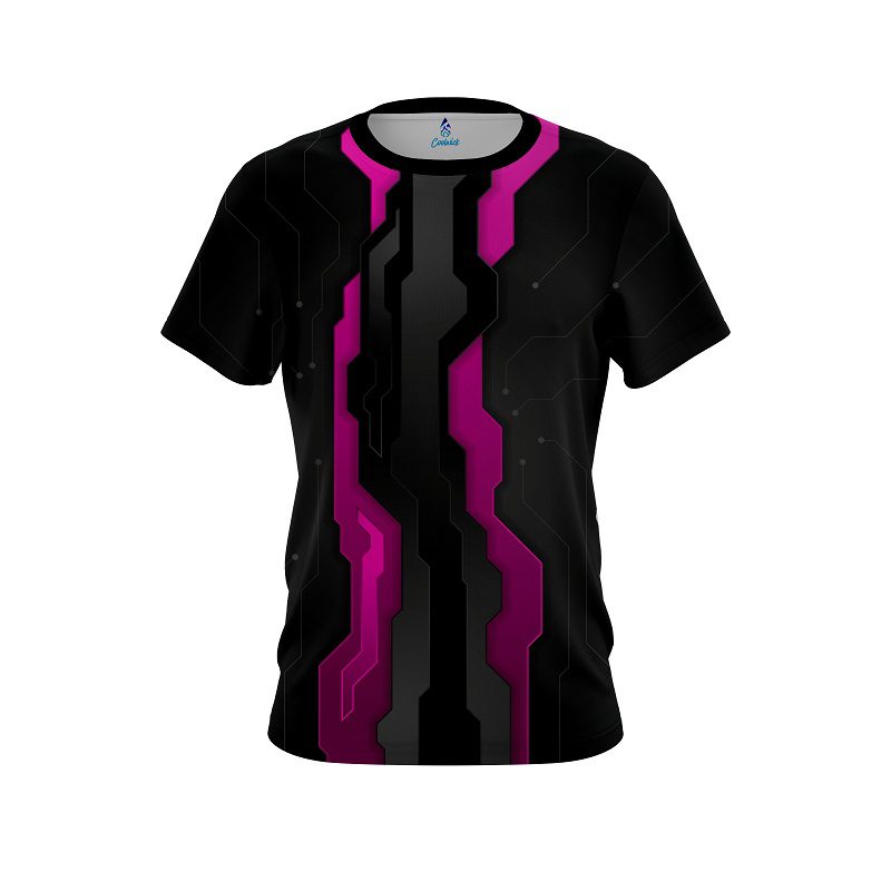 Plain Sport Technology Pink CoolWick Bowling Jersey