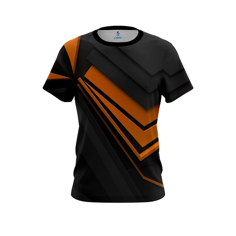 Plain Steaming Dynamic Orange CoolWick Bowling Jersey