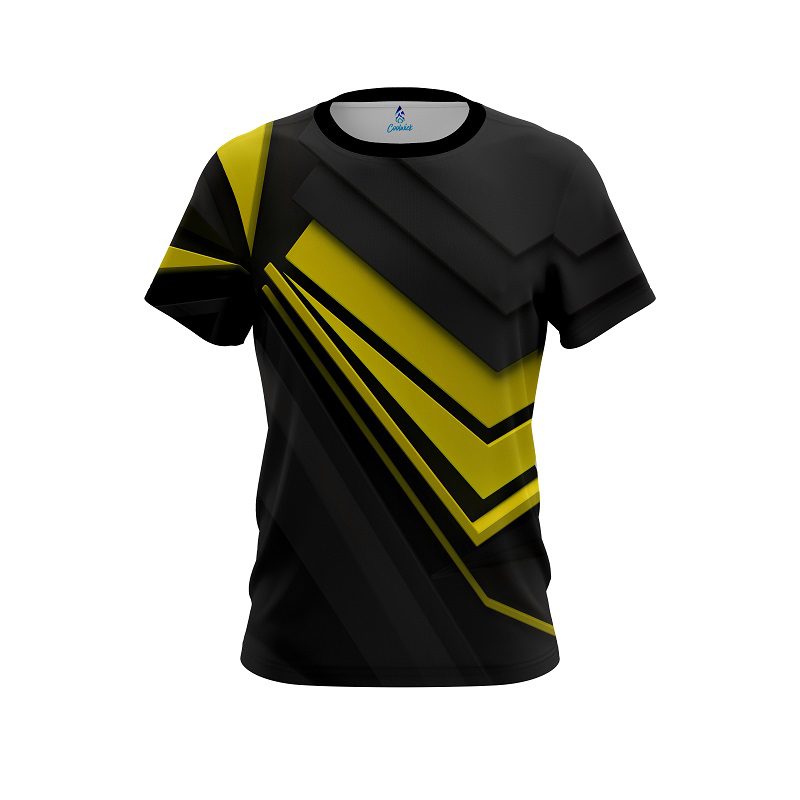 Plain Steaming Dynamic Yellow CoolWick Bowling Jersey