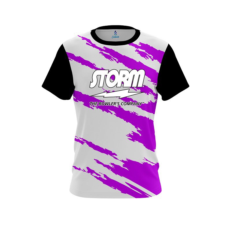 Storm Athlete Bolt Purple Semi-Custom CoolWick Bowling Jersey