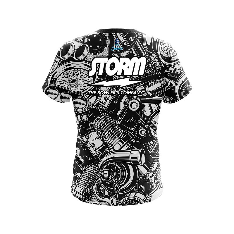 Storm Auto Parts Explosion Semi-Custom CoolWick Bowling Jersey - Image 2