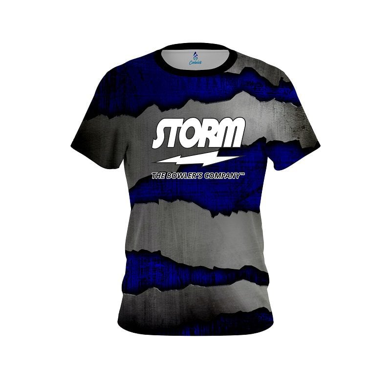 Storm Blue Rigid Steel Semi-Custom CoolWick Bowling Jersey