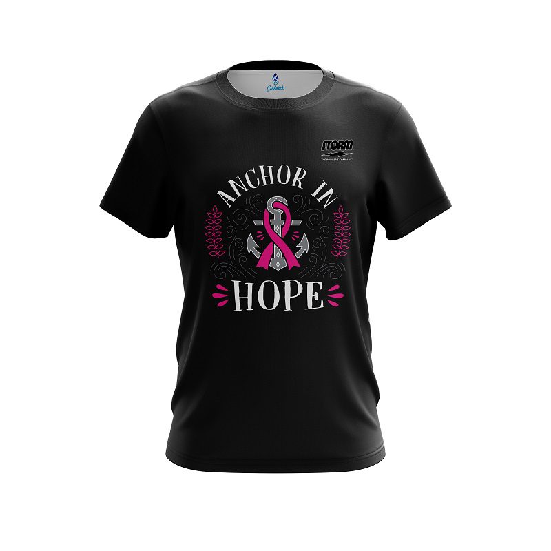 Storm Breast Cancer Anchor Fighter Semi-Custom CoolWick Bowling Jersey
