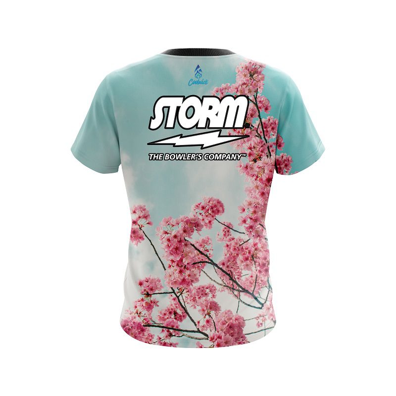 Storm Cherry Blossom Semi-Custom CoolWick Bowling Jersey - Image 2