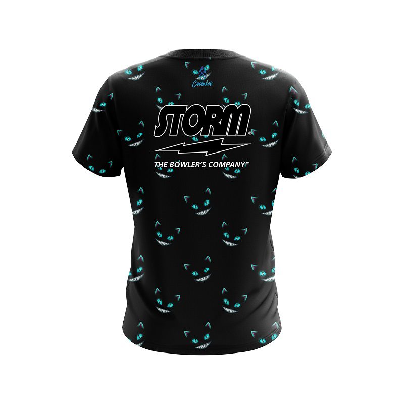 Storm Cheshire Midnight Cat Semi-Custom CoolWick Bowling Jersey - Image 2
