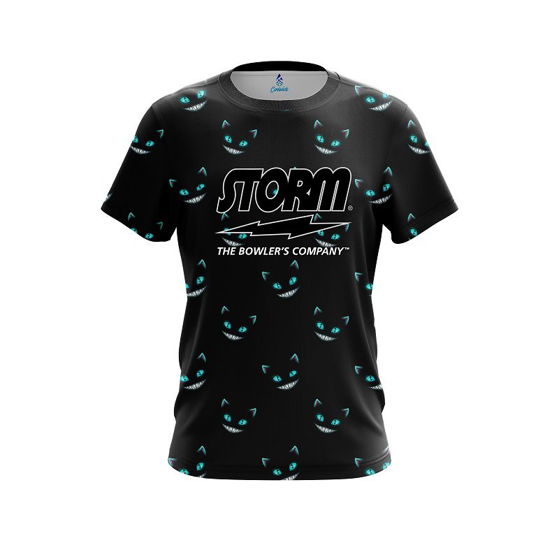 Storm Cheshire Midnight Cat Semi-Custom CoolWick Bowling Jersey