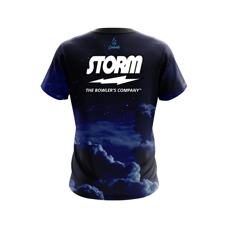 Storm Cloudy Night Semi-Custom CoolWick Bowling Jersey - Image 2