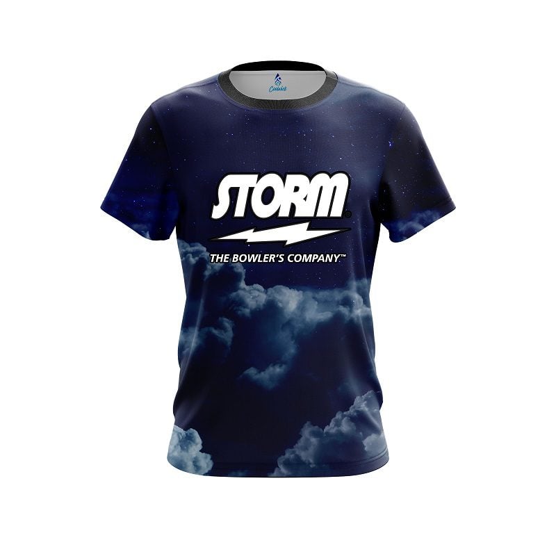 Storm Cloudy Night Semi-Custom CoolWick Bowling Jersey