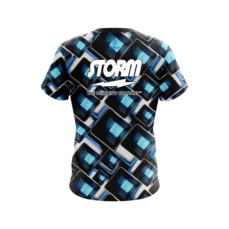 Storm Conception Blue Semi-Custom CoolWick Bowling Jersey - Image 2